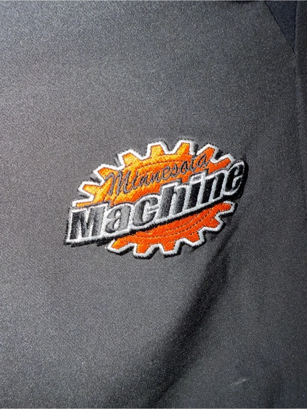 UNRL Black Joggers with Orange Minnesota Machine Logo and Accents